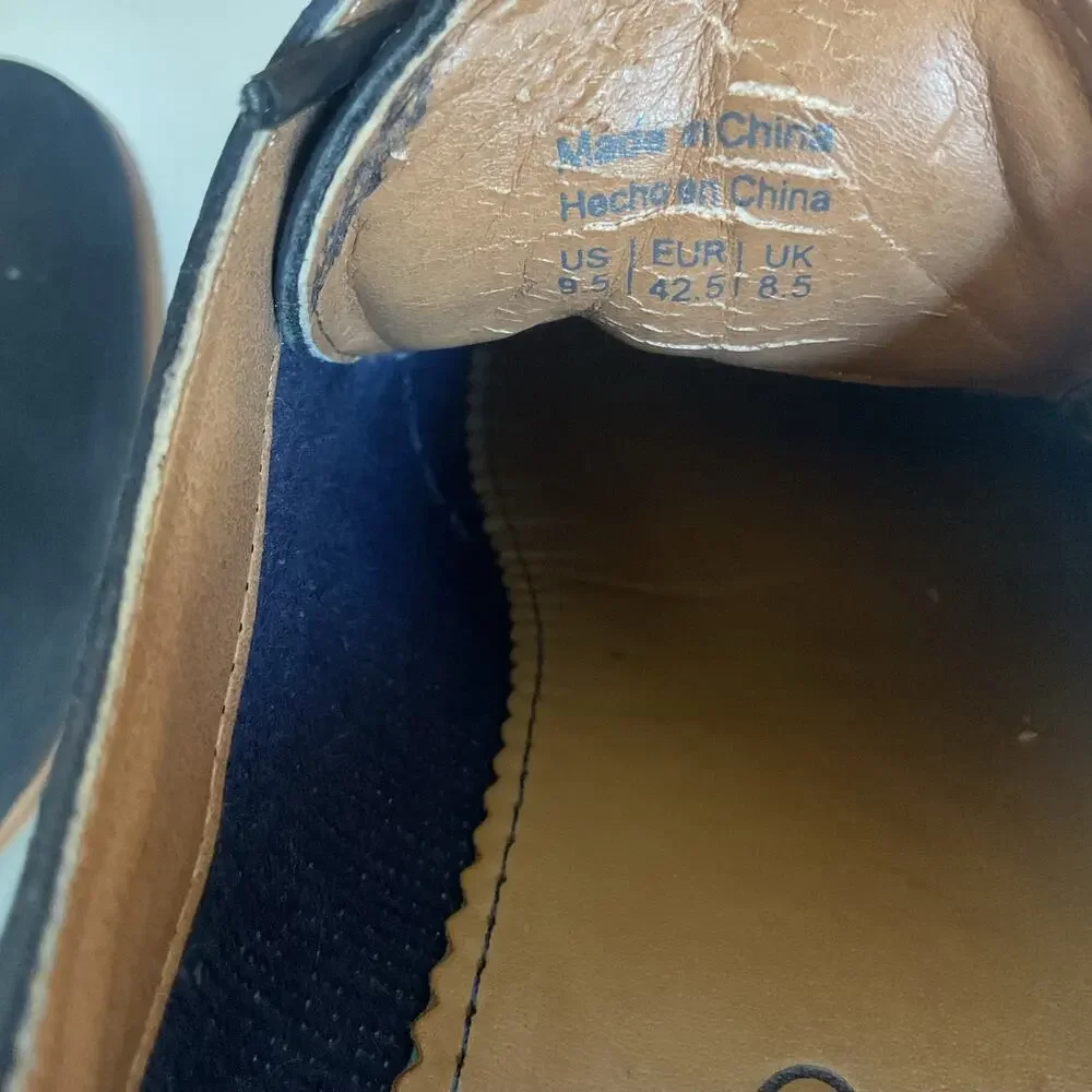 ALDO Viralian-2 Men’s Navy blue Lace Up Dress Shoes 9.5 Minimalist Oxford Style